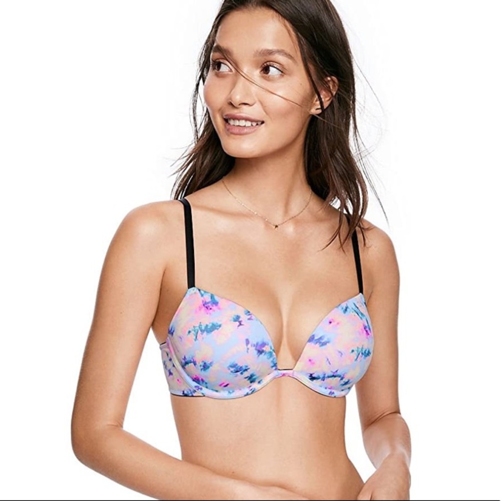 ⚡️5 for $25⚡️Tie-dye PINK push up bra